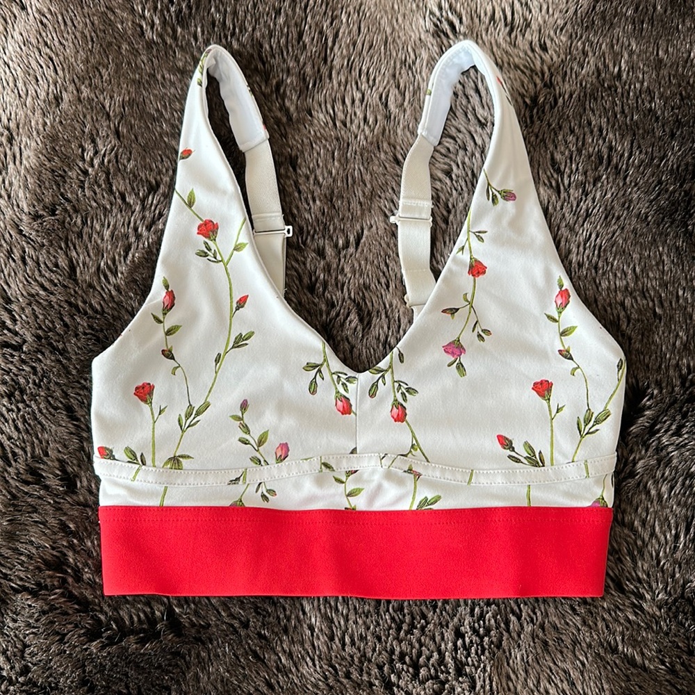 Floral athletic top